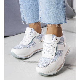 D/GMR Sneakers bianche con inserti decorativi in ​​Krystal bianco