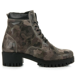 Vinceza Stivali stringati con protezione verde