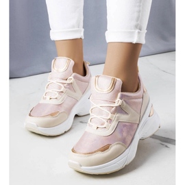 D/GMR Sneakers rosa con inserti metallici di Ruais