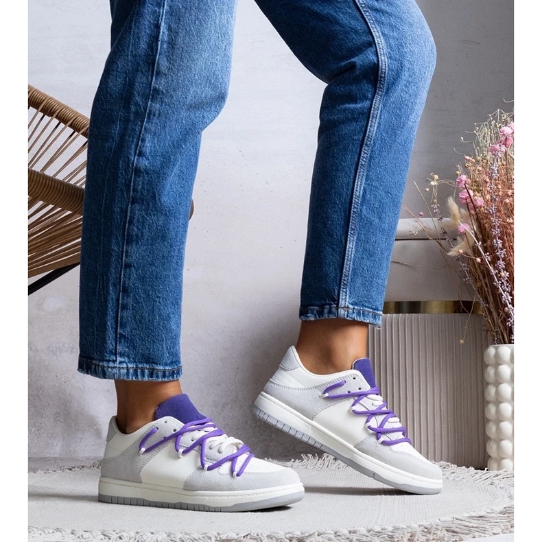 D/GMR Sneaker grigie Sneaker da sneaker Purple Laces ARCOBALENO grigio