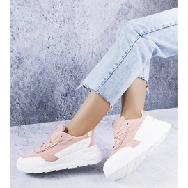 D/GMR Sneakers rosa realizzate in eco-pelle scamosciata di Dupuis