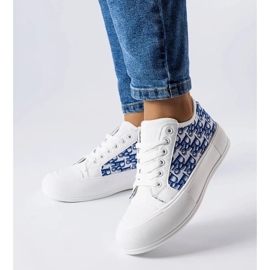 D/GMR Sneaker intrecciate da donna con un modello di marchese alla moda bianca