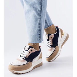 D/GMR Sneaker beige e blu navy di Mireault