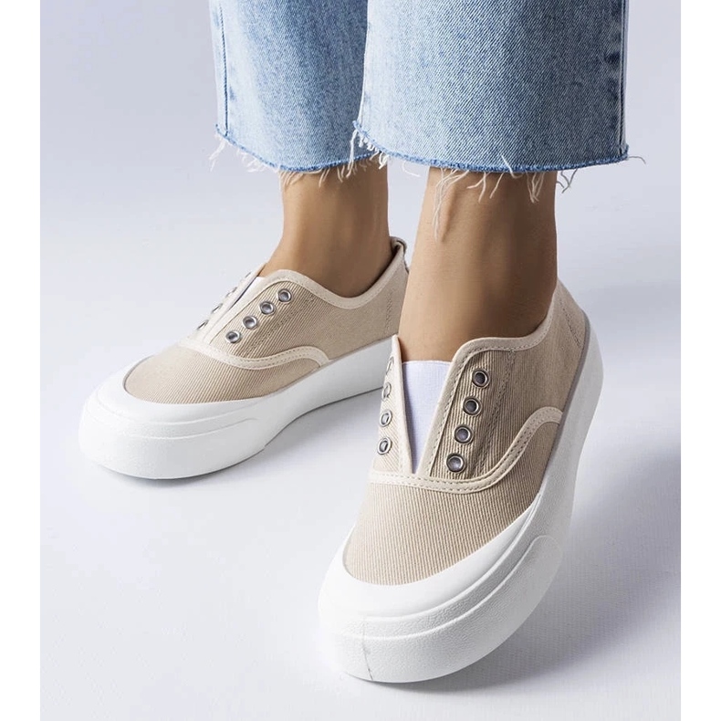 D/GMR Sneaker senza lacci beige di Rabican