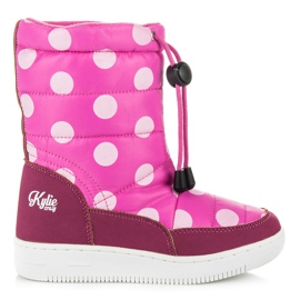 Kylie Stivali da neve a pois rosa