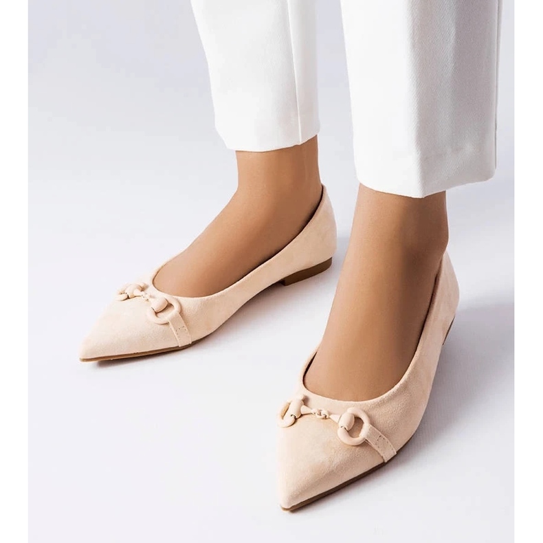 D/GMR Ballerine beige a punta di Aimé