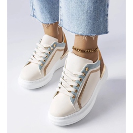 D/GMR Sneakers beige con suola spessa di Soucy
