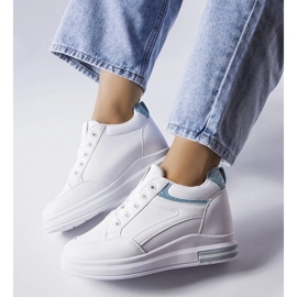 D/GMR Sneakers bianche con inserti glitter di Bonevil bianco