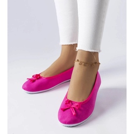 D/GMR Ballerine in tessuto rosa di Gendron