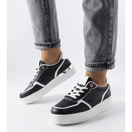 D/GMR Sneaker nere con plateau di Tooele nero
