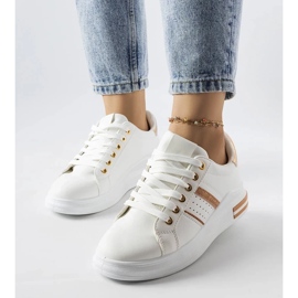 D/GMR Sneaker Lanoie bianche con plateau