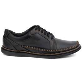 Olivier Scarpe da uomo in pelle casual model 313gt nero