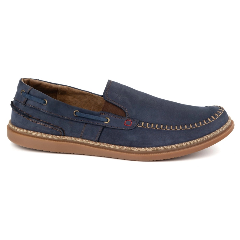 Olivier Scarpe da uomo slittati mocassini 314gt blu navy