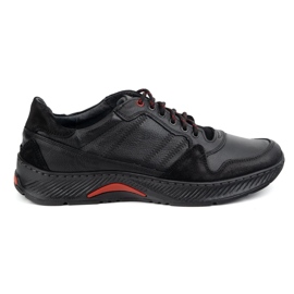 Olivier Schede in pelle da uomo -Scarpe Stimi Sport 315GT FLOTER NERO