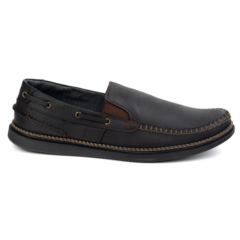 Olivier Stivali da mocassini maschili inserisci 314gt nero