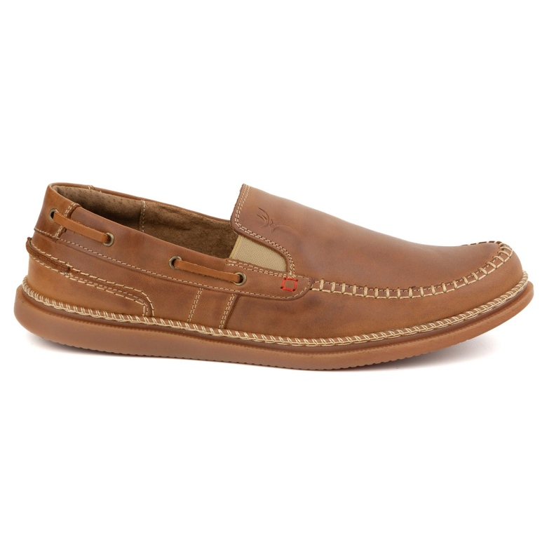 Olivier Moccasine maschile slip -on 314Gt Camel marrone