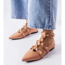 D/GMR Ballerine beige con una spettacolare chiusura Blur
