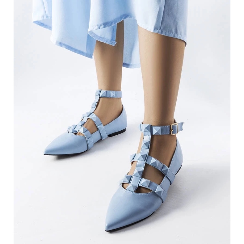 D/GMR Ballerine blu con una spettacolare chiusura Blur