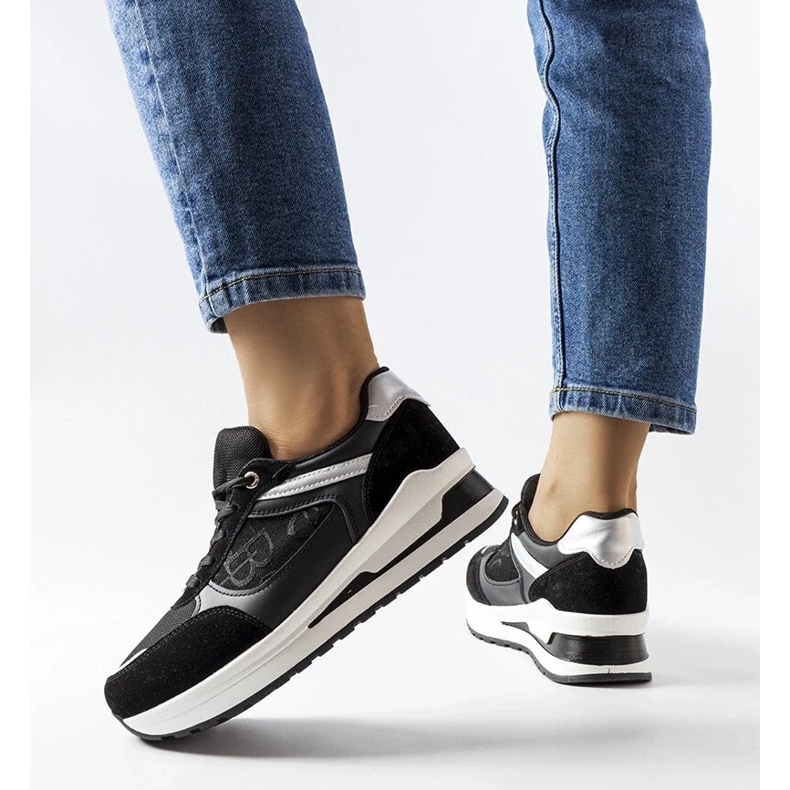 D/GMR Sneakers nere con inserto Genovesee nero