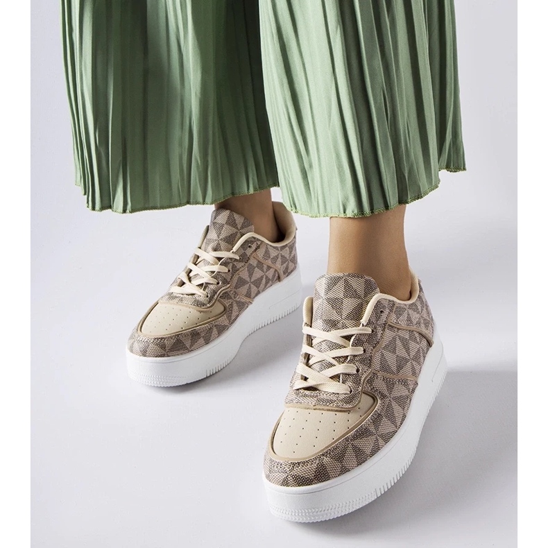 D/GMR Sneakers beige decorate con il monogramma Sands