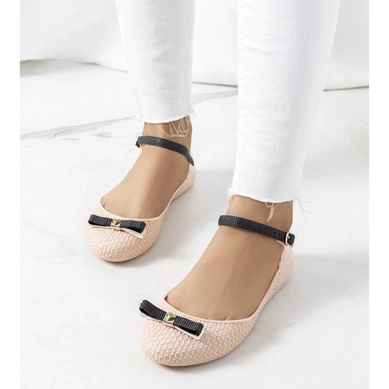 D/GMR Ballerine da donna beige melange