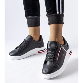 D/GMR Sneakers Anaunia nere con suola bianca nero