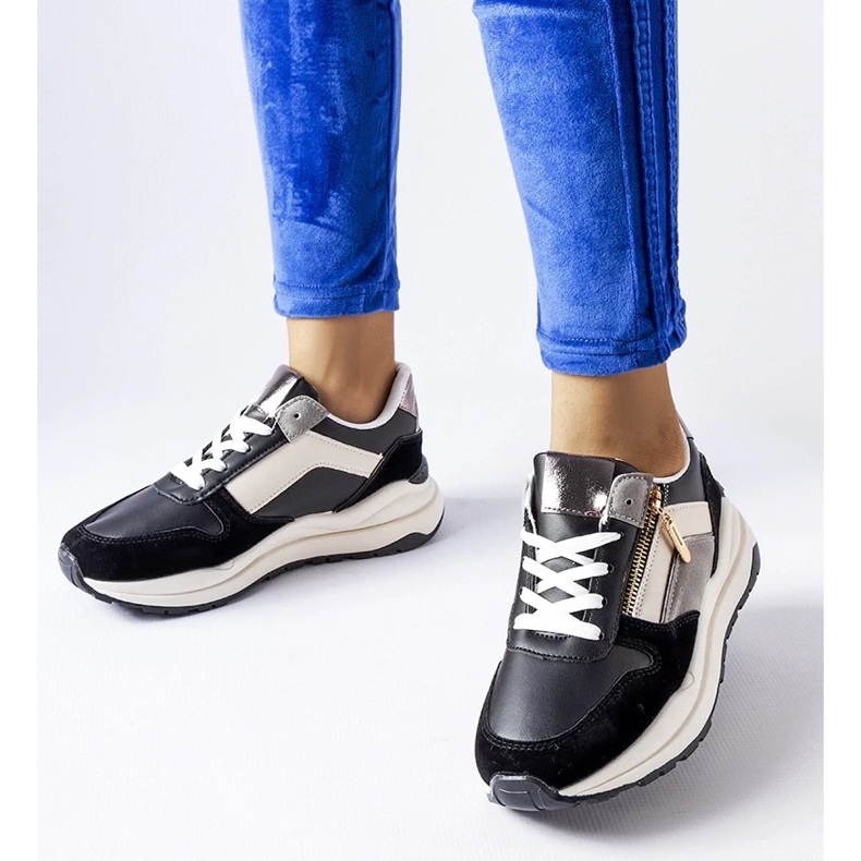 D/GMR Sneakers Cecchi bianche e nere nero
