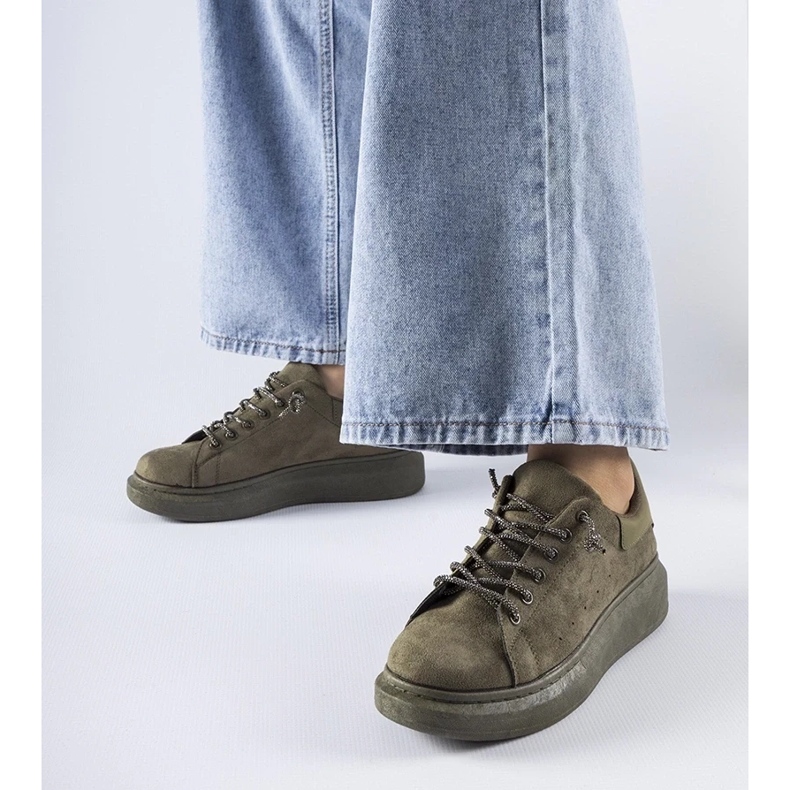 D/GMR Sneakers verdi sulla piattaforma Cipriano verde