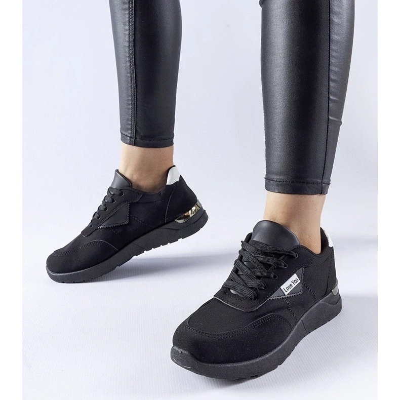 D/GMR Sneaker Geraldino in tessuto nero