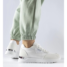 D/GMR Sneakers in tessuto bianco di Geraldino