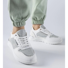 D/GMR Sneaker bianche con filo decorativo di Facondo bianco