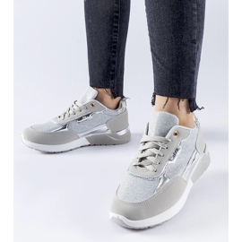 D/GMR Sneakers grigie glitterate di Roganzuolo grigio