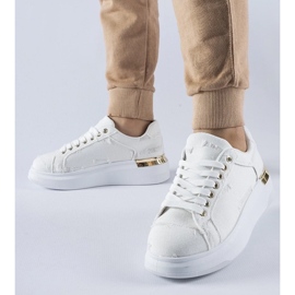 D/GMR Sneakers bianche sulla piattaforma Osson bianco