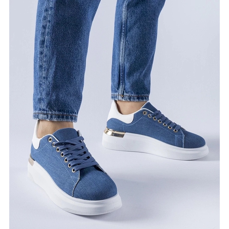 D/GMR Sneakers platform Scuderlando blu