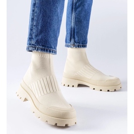 D/GMR Sneaker beige con tomaia flessibile Varden