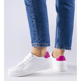 D/GMR Sneakers Bourassa bianche e rosa bianca