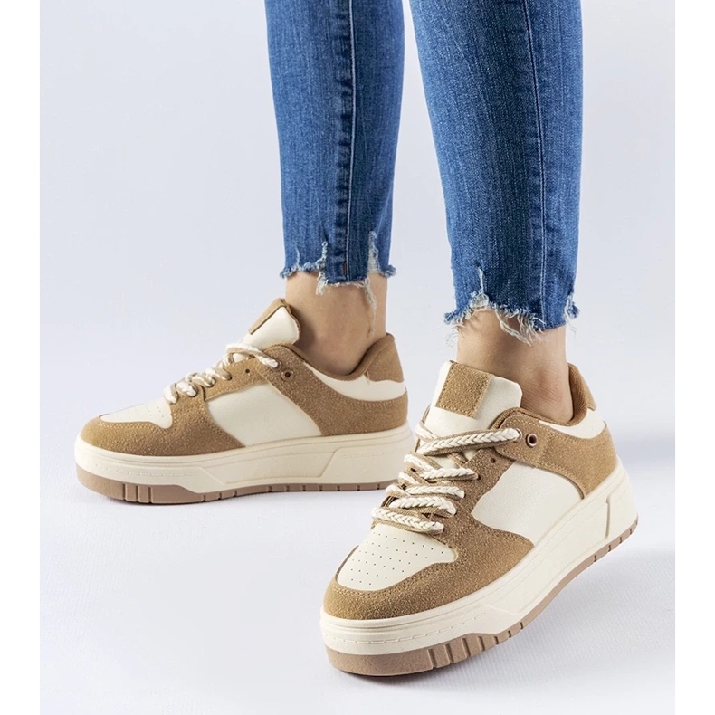 D/GMR Sneakers beige sulla piattaforma Crim