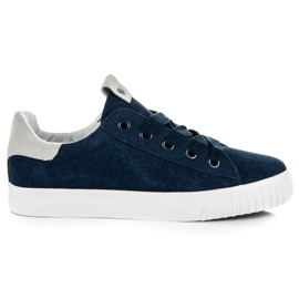 Ideal Shoes Scarpe sportive sulla piattaforma blu