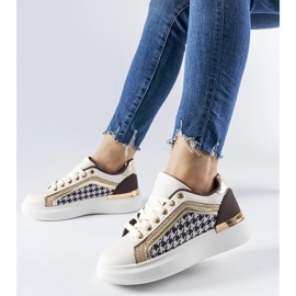 D/GMR Sneaker Briercliff glitter marrone e beige