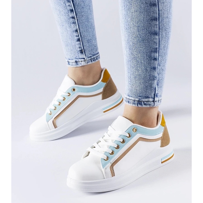 D/GMR Scarpe da ginnastica Mayfield bianche e blu bianca