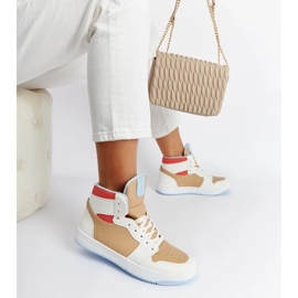 D/GMR Sneakers alte bianche e beige di Eagan