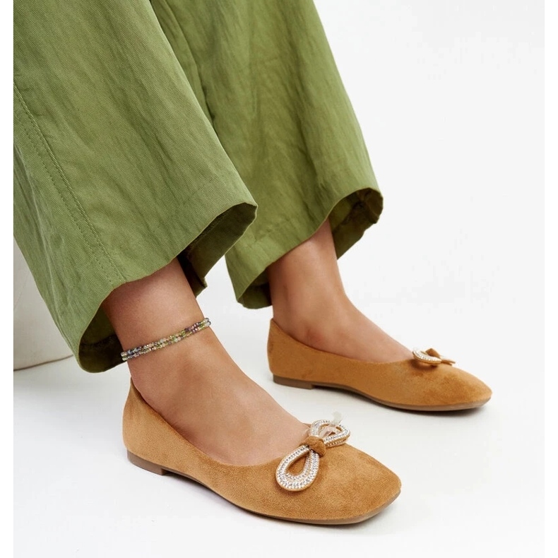 D/GMR Ballerine marroni con fiocco di Gaillou
