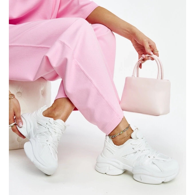 D/GMR Scarpe da ginnastica sportive bianche Feaven bianca