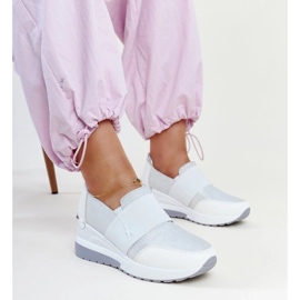 D/GMR Sneakers con zeppa Kallay bianche bianco