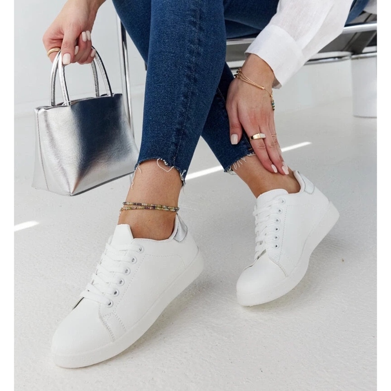 D/GMR Sneakers bianche con plateau di Hagosa bianca