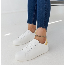 D/GMR Sneaker Birikti bianche con plateau bianca