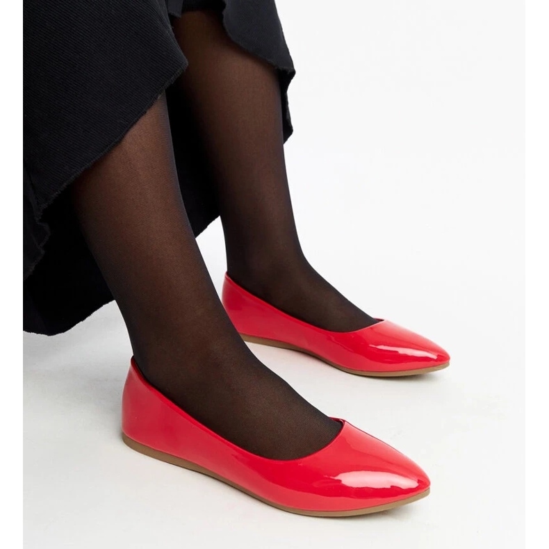 D/GMR Ballerine in vernice rossa di Brankica rosso