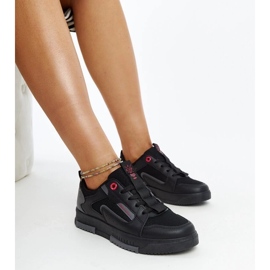 Sneaker da donna grigio nero jeans LL2R4012C