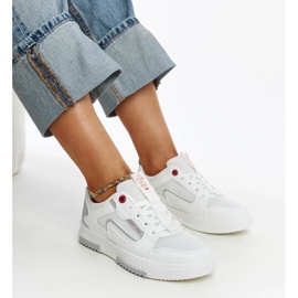 Sneakers Cross Jeans da donna di colore bianco