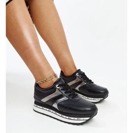 Sneaker nere sulla suola alta di Mehari nero